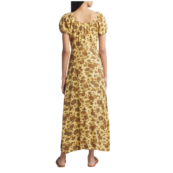 Treasure & Bond Mustard Floral Maxi Dress - Picture 3 of 7